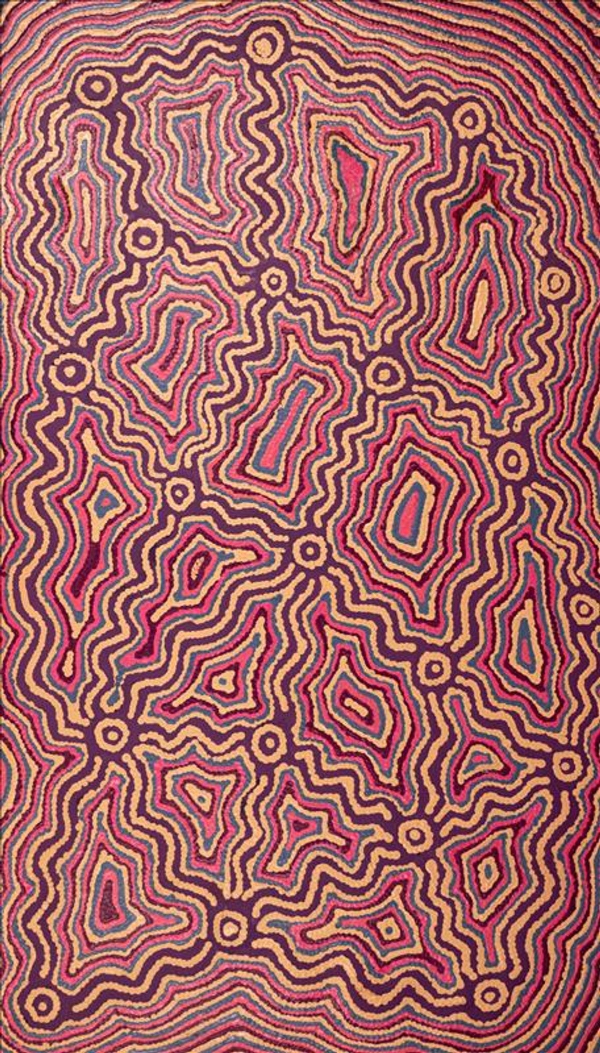Lukarrara Jukurrpa (Desert Fringe-rush Seed Dreaming)