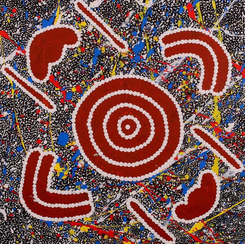 Ngapa Jukurrpa (Water Dreaming)  -  Puyurru