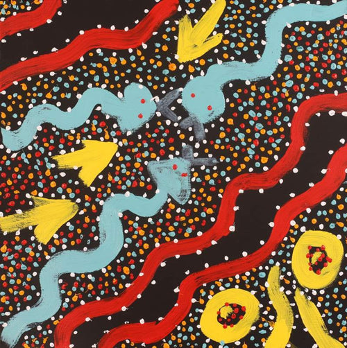 Ngapa Jukurrpa (Water Dreaming)  -  Puyurru