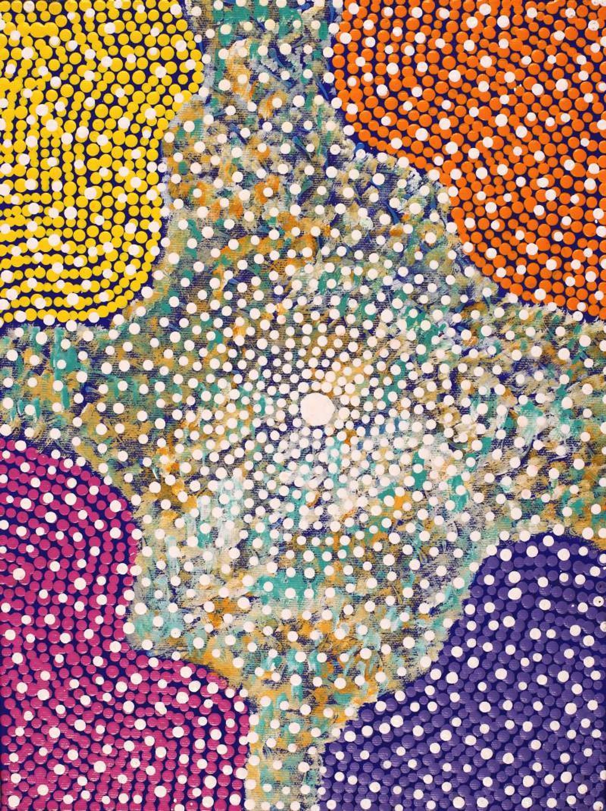 Lukarrara Jukurrpa (Desert Fringe-rush Seed Dreaming)