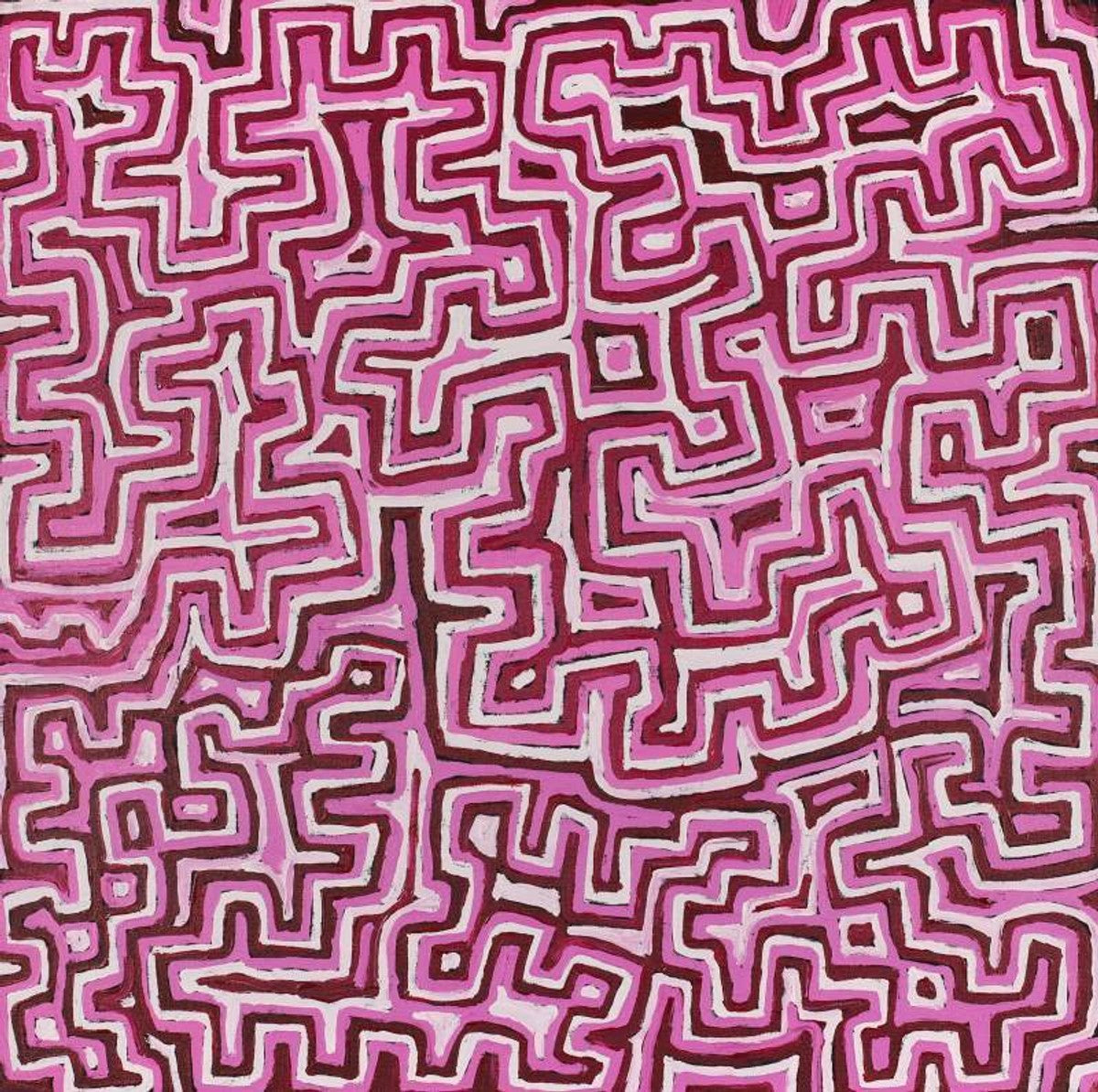 Lukarrara Jukurrpa (Desert Fringe-rush Seed Dreaming)
