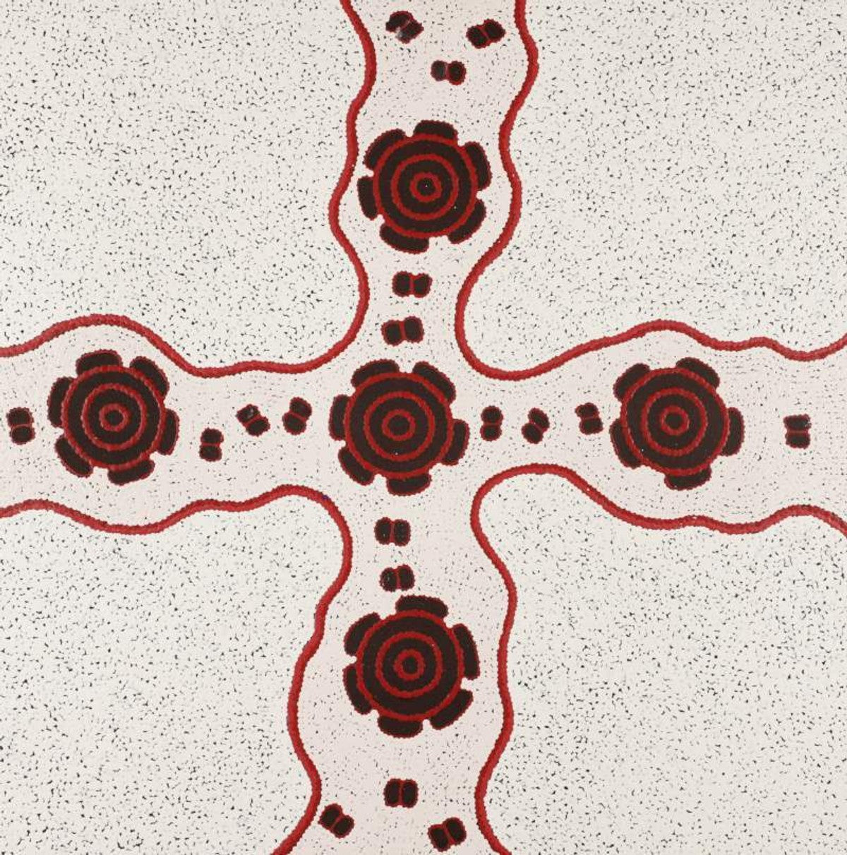 Pamapardu Jukurrpa (Flying Ant Dreaming)  - Warntungurru