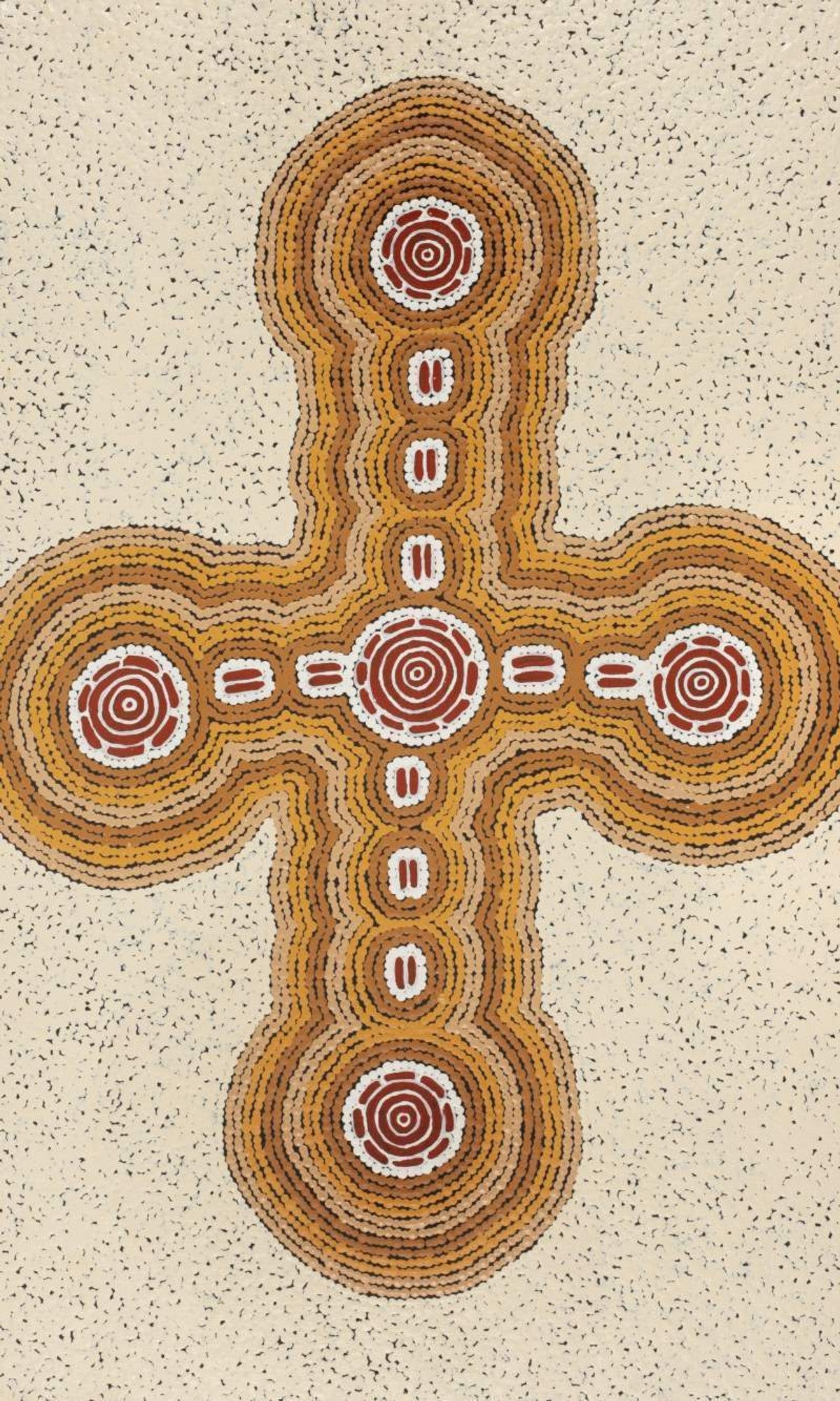 Pamapardu Jukurrpa (Flying Ant Dreaming)  - Warntungurru