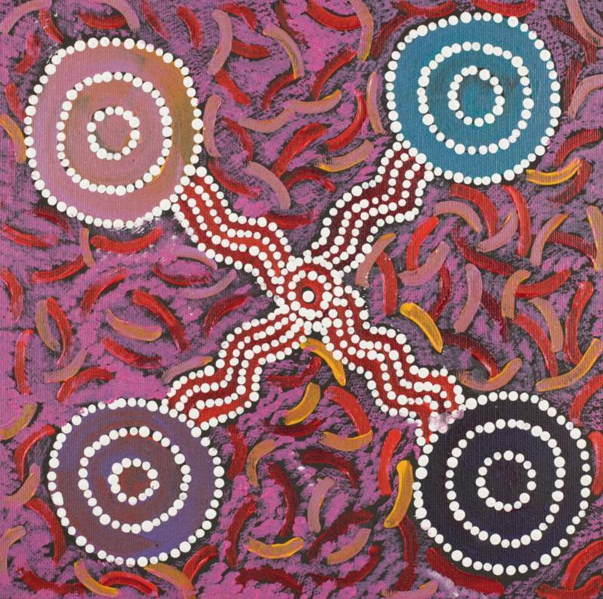 Ngapa Jukurrpa (Water Dreaming)  -  Puyurru