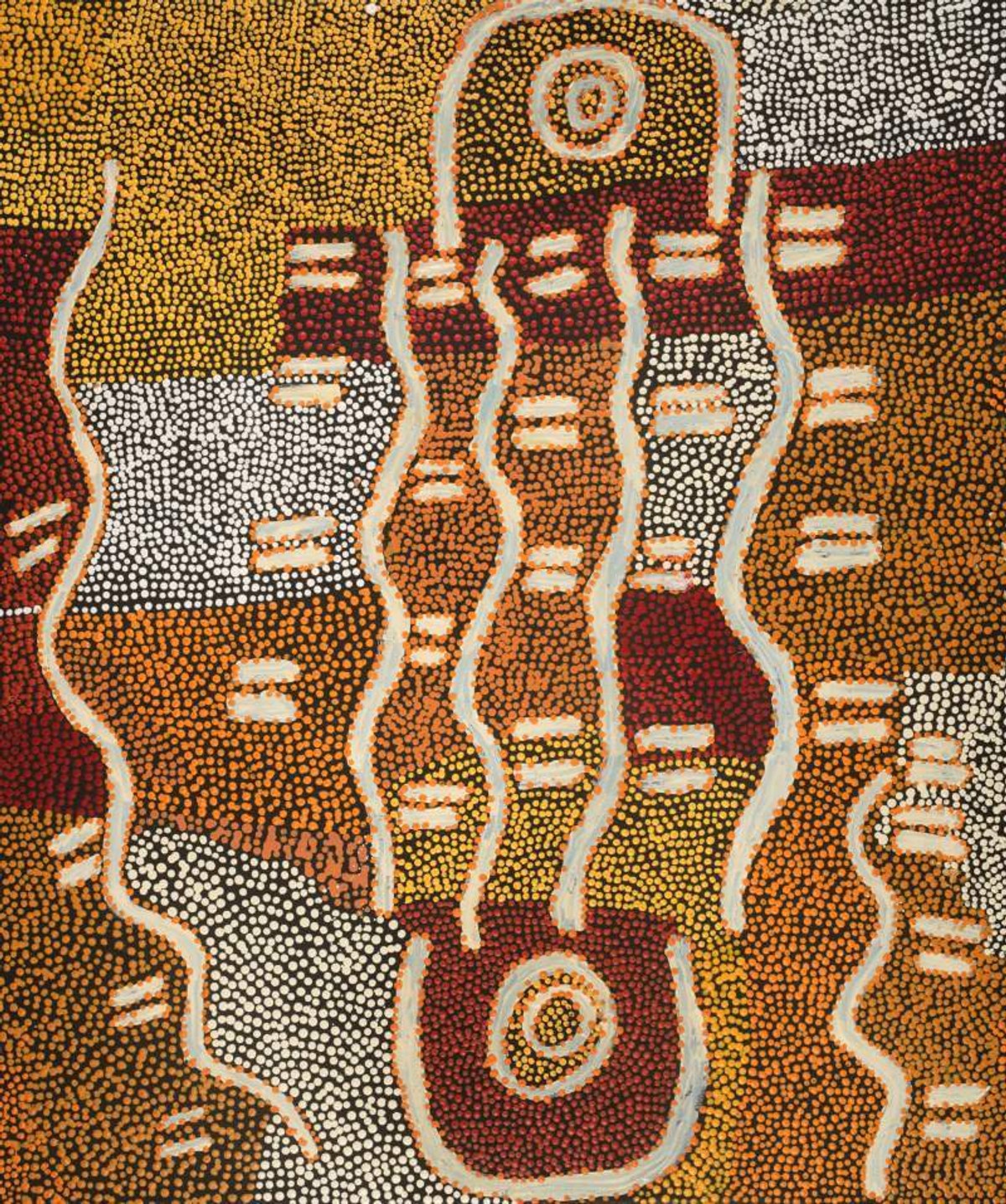 Ngapa Jukurrpa (Water Dreaming)  -  Puyurru