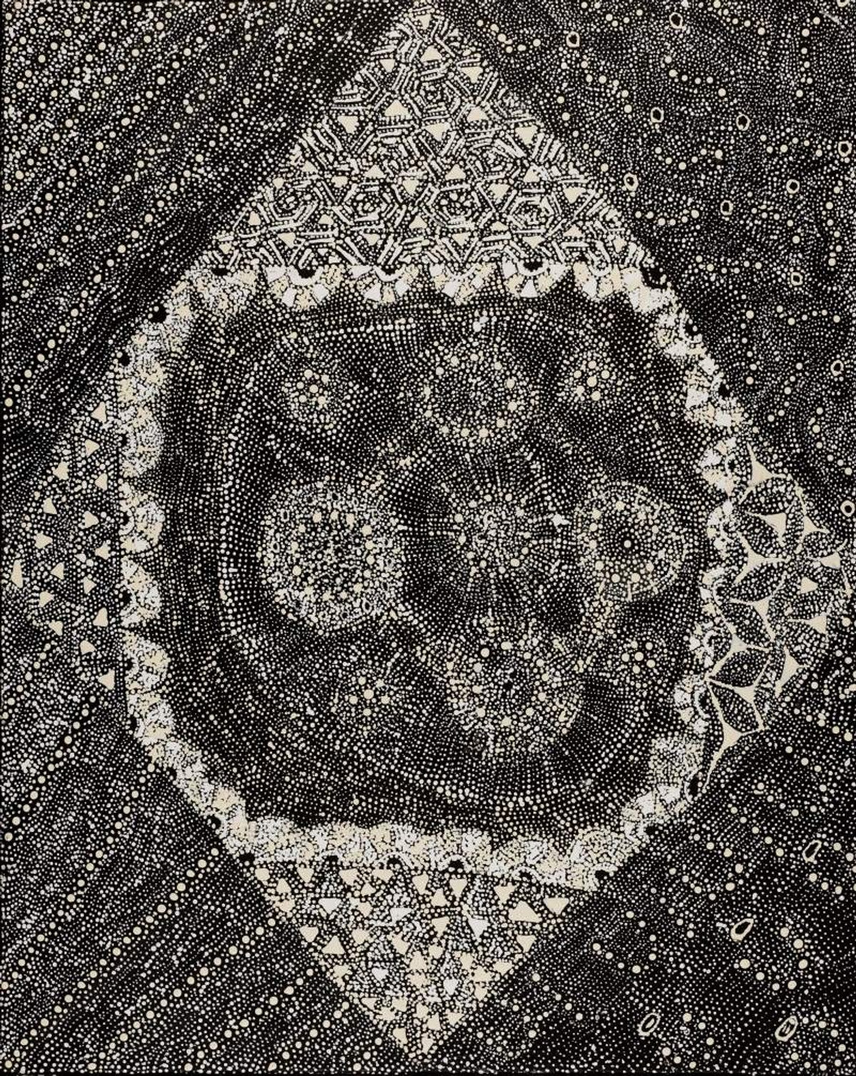 Lukarrara Jukurrpa (Desert Fringe-rush Seed Dreaming)