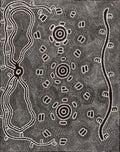 Pamapardu Jukurrpa (Flying Ant Dreaming)  - Warntungurru