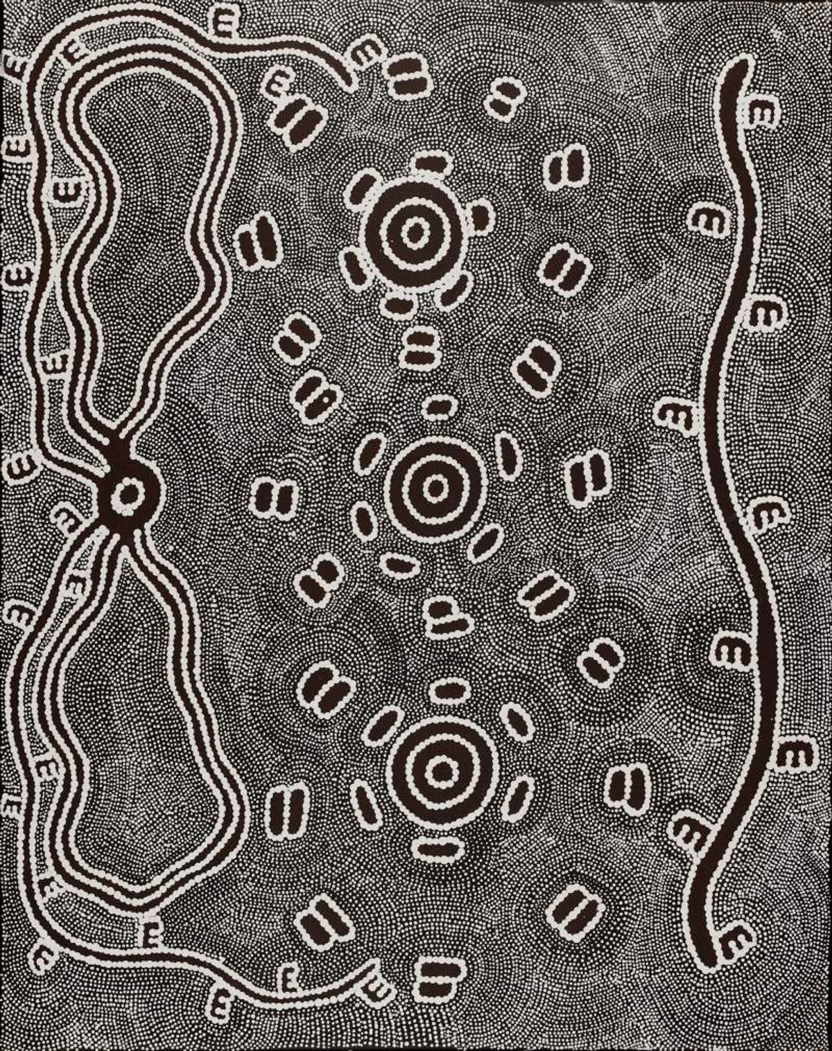 Pamapardu Jukurrpa (Flying Ant Dreaming)  - Warntungurru