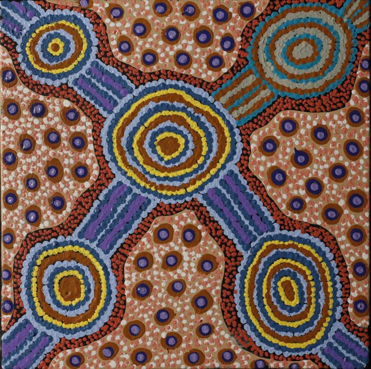 Lukarrara Jukurrpa (Desert Fringe-rush Seed Dreaming)