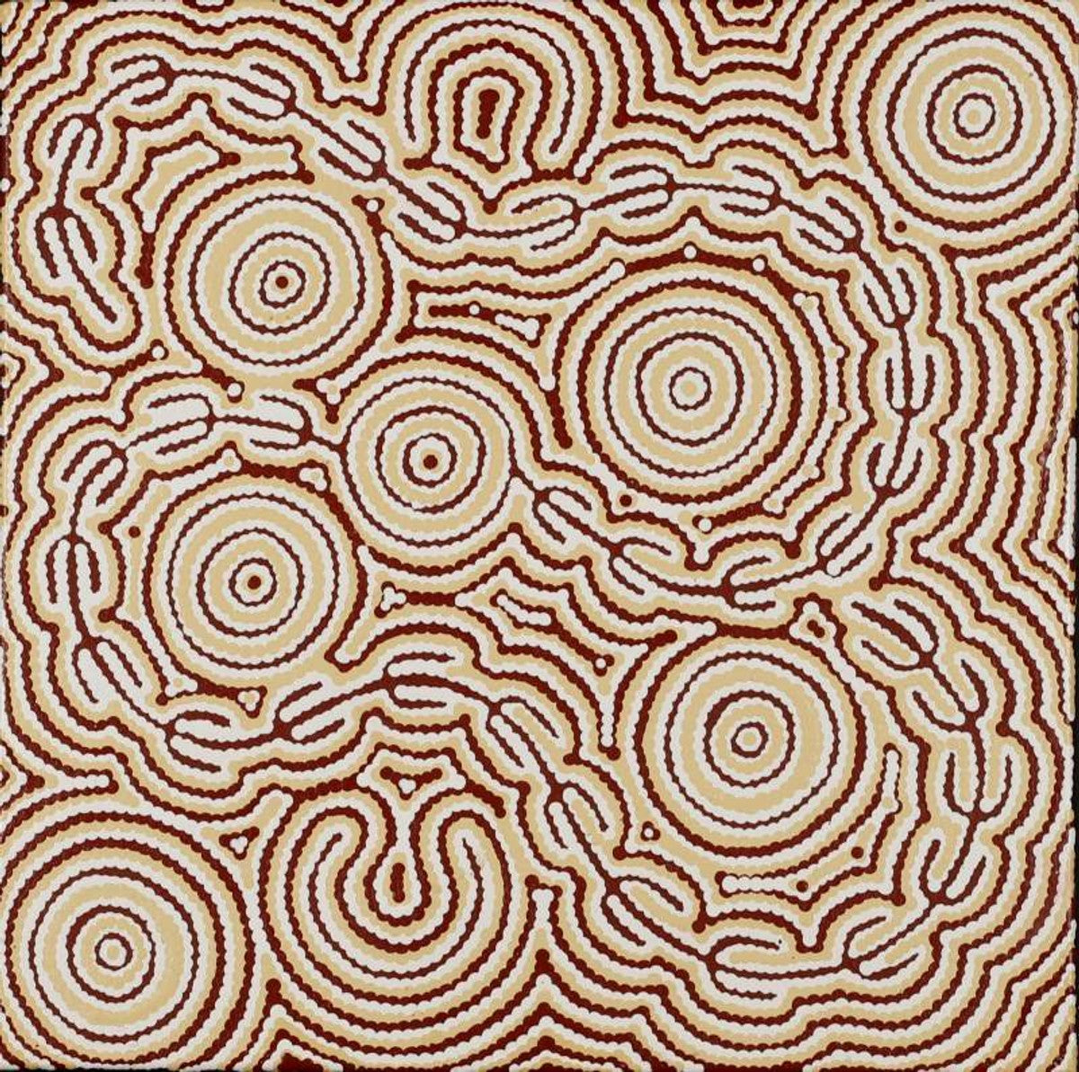 Majardi Jukurrpa (Hairstring Belt/Skirt or Tassel Dreaming) - Mina Mina