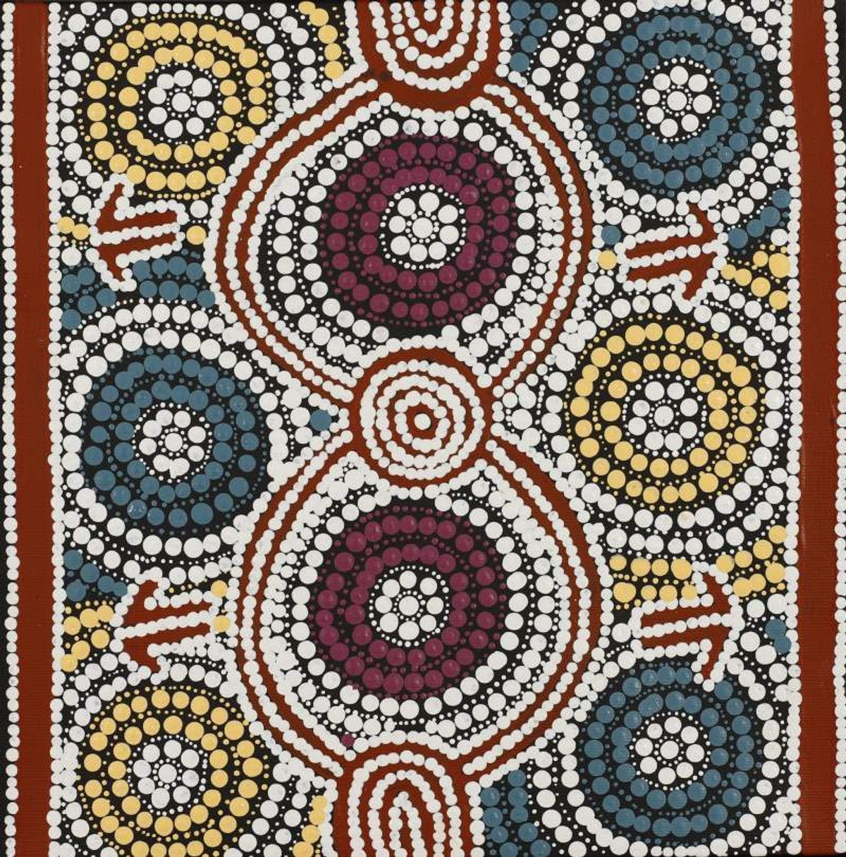 Marlu Jukurrpa (Red Kangaroo Dreaming) Yarnardilyi & Jurnti