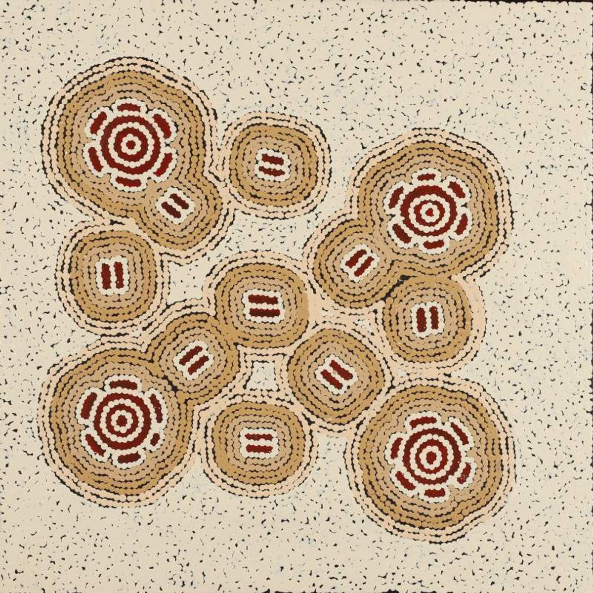 Pamapardu Jukurrpa (Flying Ant Dreaming)  - Warntungurru