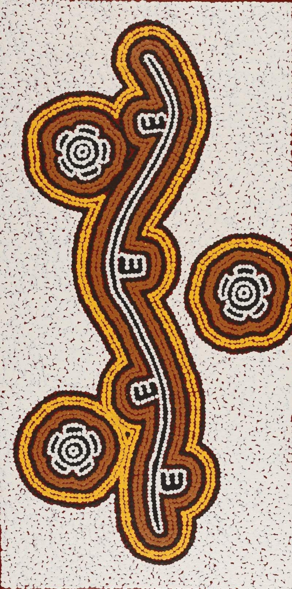 Pamapardu Jukurrpa (Flying Ant Dreaming)  - Warntungurru