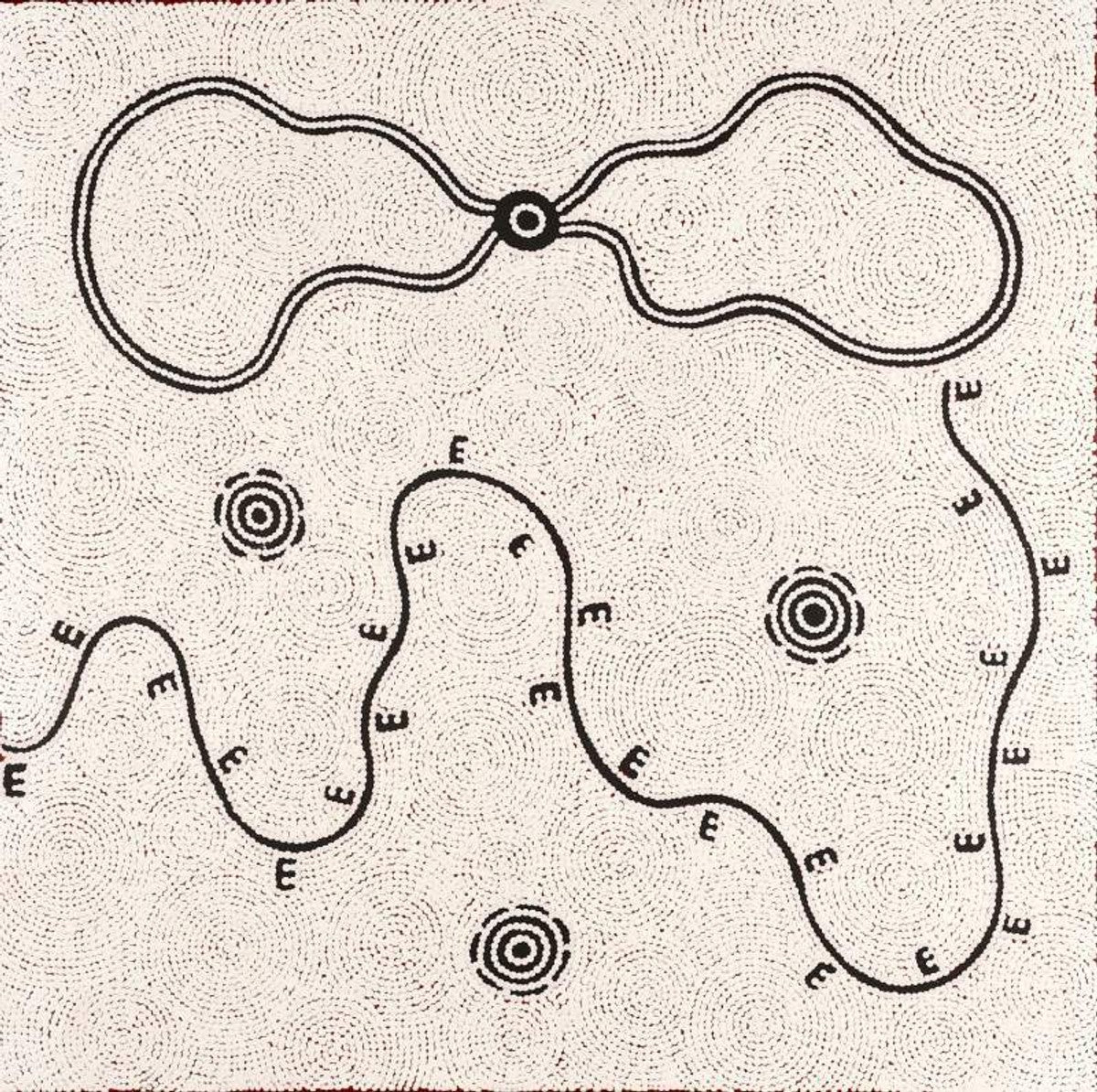 Pamapardu Jukurrpa (Flying Ant Dreaming)  - Warntungurru