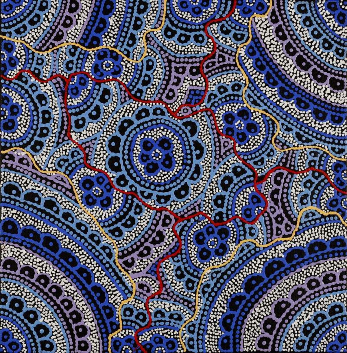 Ngapa Jukurrpa (Water Dreaming)  -  Puyurru