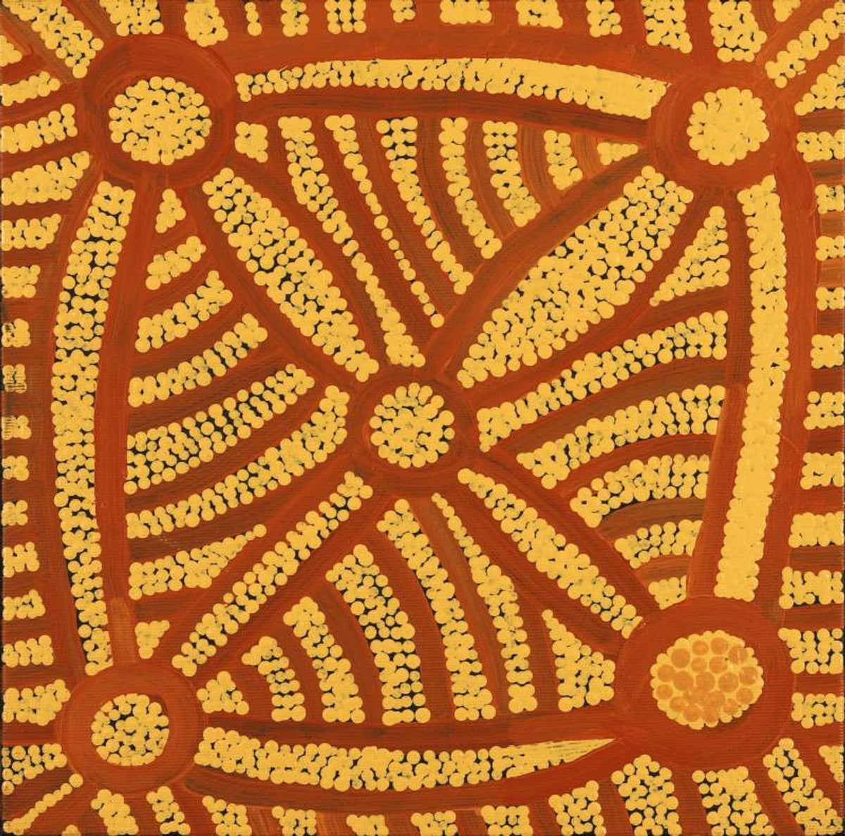 Pamapardu Jukurrpa (Flying Ant Dreaming)  - Warntungurru