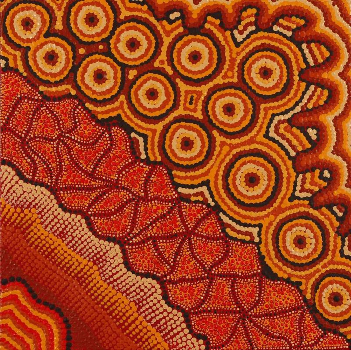 Ngapa Jukurrpa (Water Dreaming)  -  Puyurru