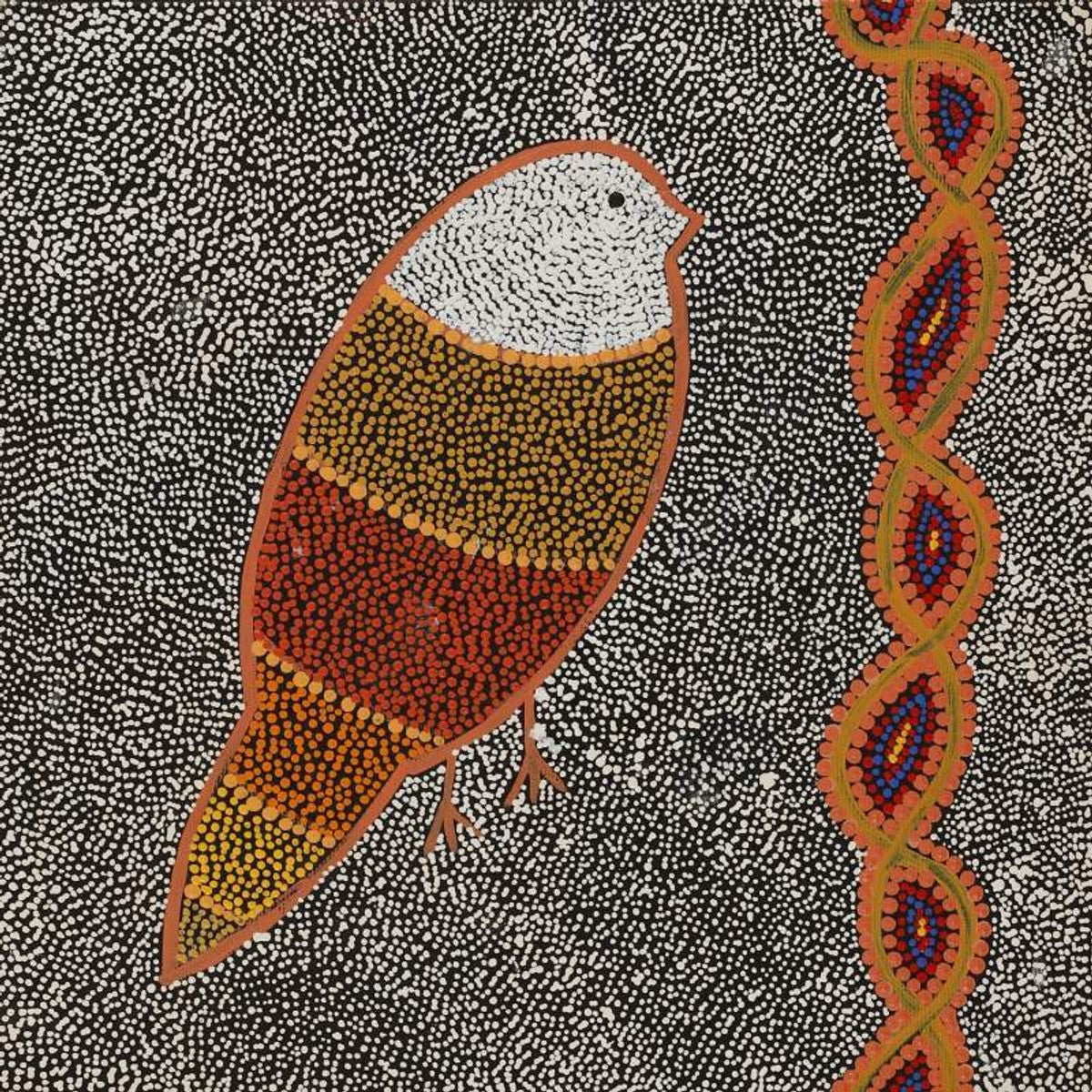 Ngalyipi Jukurrpa (Snakevine Dreaming) - Mina Mina by Geraldine Napangardi Granites