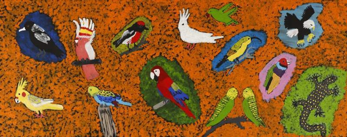 Jurlpu kuja kalu nyinami Yurntumu-wana (Birds that live around Yuendumu)
