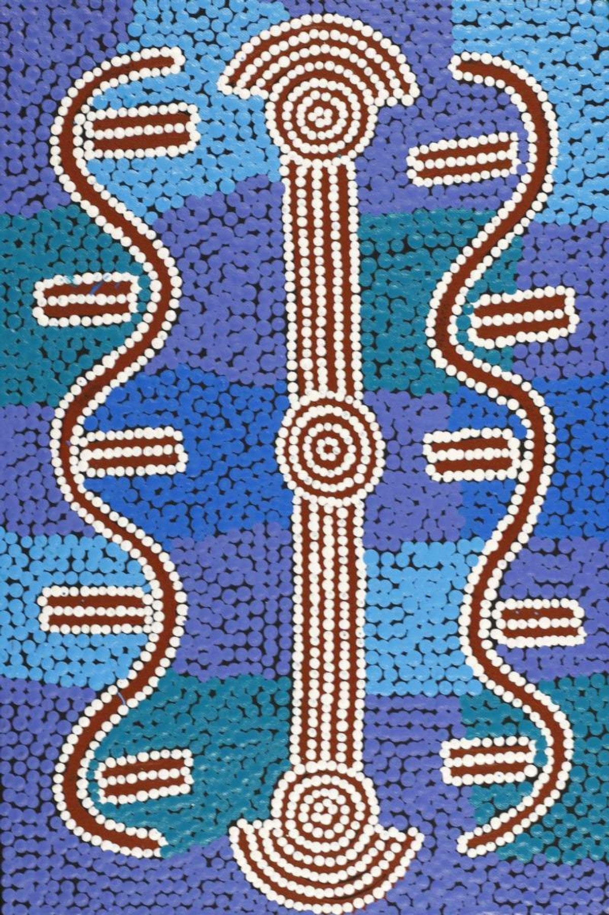 Ngapa Jukurrpa (Water Dreaming)  -  Puyurru