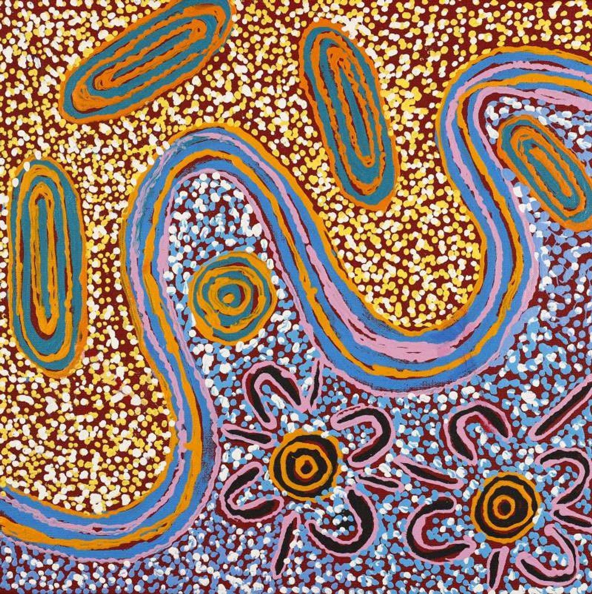 Ngapa Jukurrpa (Water Dreaming)  - Mikanji