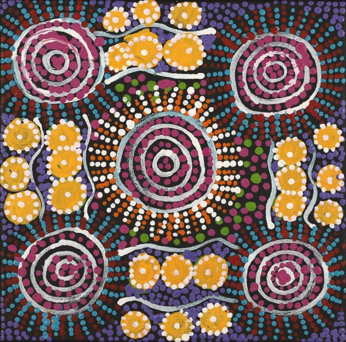 Jintiparnta Jukurrpa (Desert Truffle Dreaming) - Mina Mina