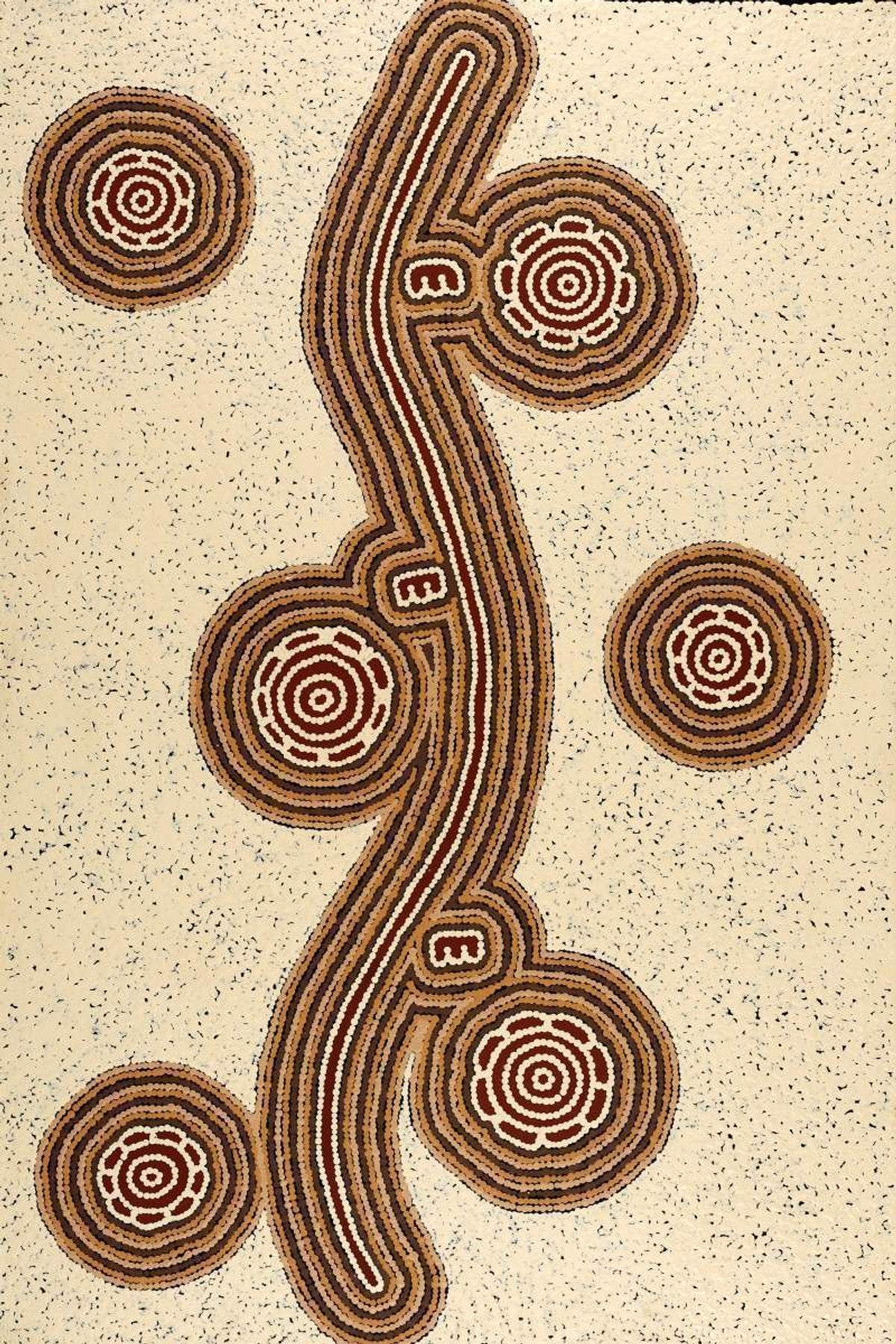 Pamapardu Jukurrpa (Flying Ant Dreaming)  - Warntungurru