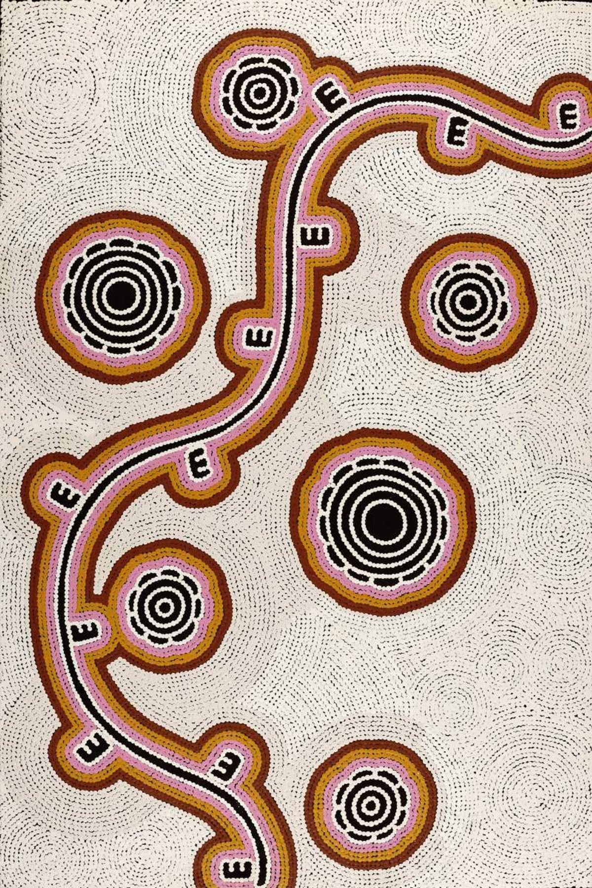 Pamapardu Jukurrpa (Flying Ant Dreaming)  - Warntungurru