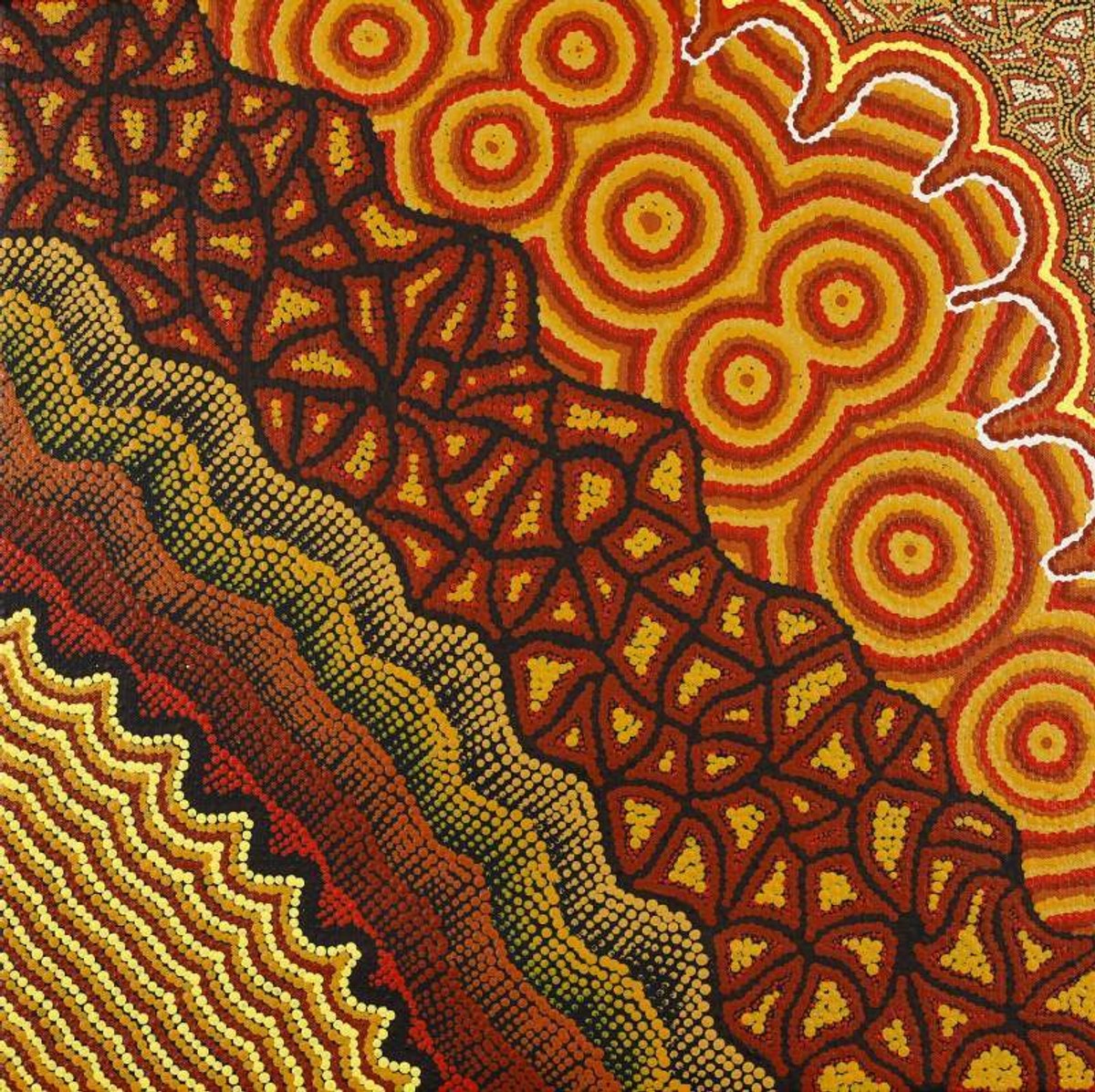 Ngapa Jukurrpa (Water Dreaming)  -  Puyurru