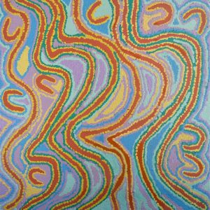 Wakirlpirri Jukurrpa (Dogwood Tree Dreaming) by Liddy Napanangka Walker (dec)
