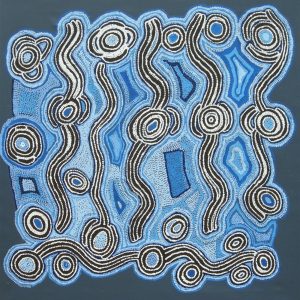 Pamapardu Jukurrpa (Flying ant Dreaming) - Wapurtali by Bessie Nakamarra Sims (dec)