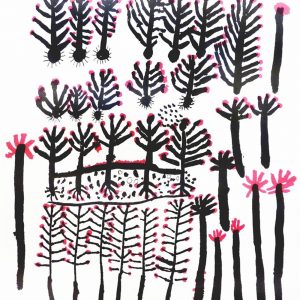 Kurlkurra and Ngapa Jukurrpa by Rosie Nangala Flemming (dec)