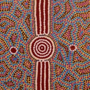 Ngurlu Jukurrpa (Native Seed Dreaming) by Christine Nakamarra Long