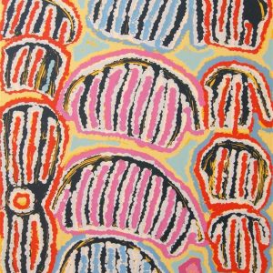 Majardi Jukurrpa (Ceremonial Dancing Skirt Dreaming) by Judy Napangardi Watson (dec)