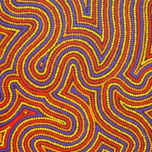 Janmarda Jukurrpa (Bush Onion dreaming) by Roslyn Napurrurla Dixon