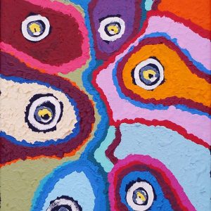 Mina Mina Jukurrpa (Mina Mina Dreaming) -  Ngalyipi by Saraeva Napangardi Marshall