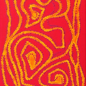 Ngapa Jukurrpa (Water Dreaming)  - Mikanji by Stephanie Napurrurla Nelson