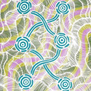 Pamapardu Jukurrpa (Flying Ant Dreaming)  - Warntungurru by Bethany Nakamarra Langdon