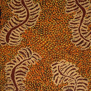 Watiya-warnu Jukurrpa (Seed Dreaming) by Katrina Nampijinpa Brown