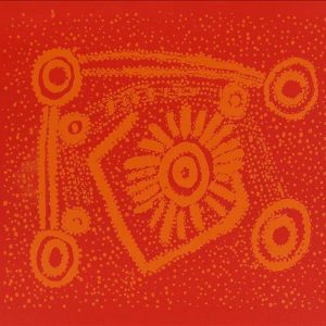 Watiya-warnu Jukurrpa (Seed Dreaming) by Watson Jangala Robertson (Dec)