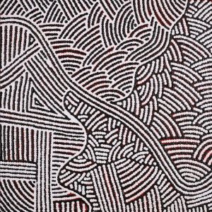 Ngapa Jukurrpa (Water Dreaming)  -  Pirlinyarnu by Leah Nampijinpa Sampson