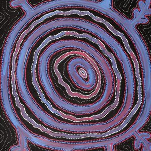 Pikilyi Jukurrpa (Vaughan Springs Dreaming) by Theo (Faye) Nangala Hudson