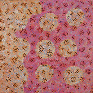Pamapardu Jukurrpa (Flying Ant Dreaming)  - Warntungurru by Vanessa Nampijinpa Brown
