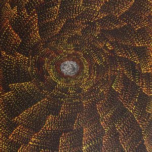 Ngapa Jukurrpa (Water Dreaming)  -  Puyurru by Melissa Nampijinpa Karpa
