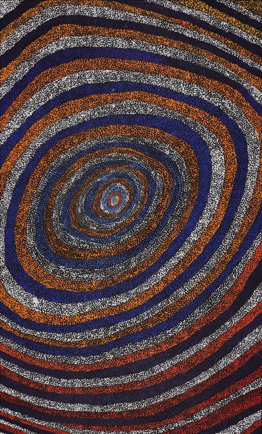 Ngapa Jukurrpa (Water Dreaming) - Puyurru by Sarah Napurrurla Leo