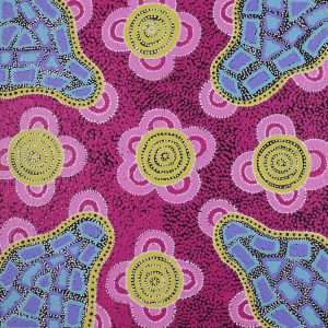 Mina Mina Jukurrpa (Mina Mina Dreaming) -  Ngalyipi by Mekeisha Napanangka Martin