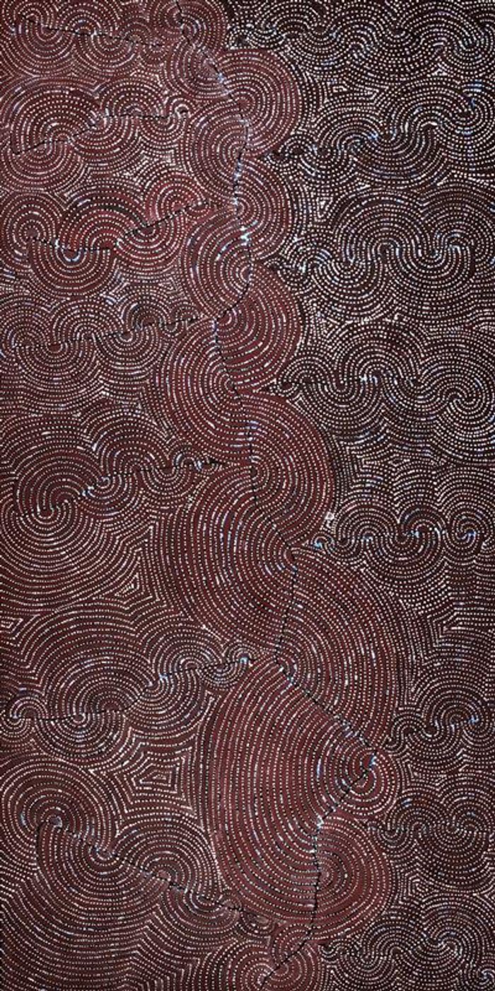 Mina Mina Jukurrpa (Mina Mina Dreaming) - Ngalyipi by Christine Nakamarra Curtis