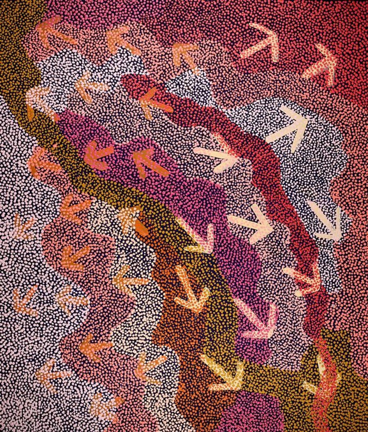 Yankirri Jukurrpa (Emu Dreaming) - Ngarlikurlangu by Margaret Nangala Gallagher