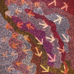 Yankirri Jukurrpa (Emu Dreaming) - Ngarlikurlangu by Margaret Nangala Gallagher