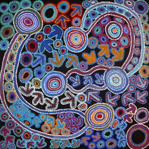 Yankirri Jukurrpa (Emu Dreaming) - Ngarlikurlangu by Lee Nangala Gallagher